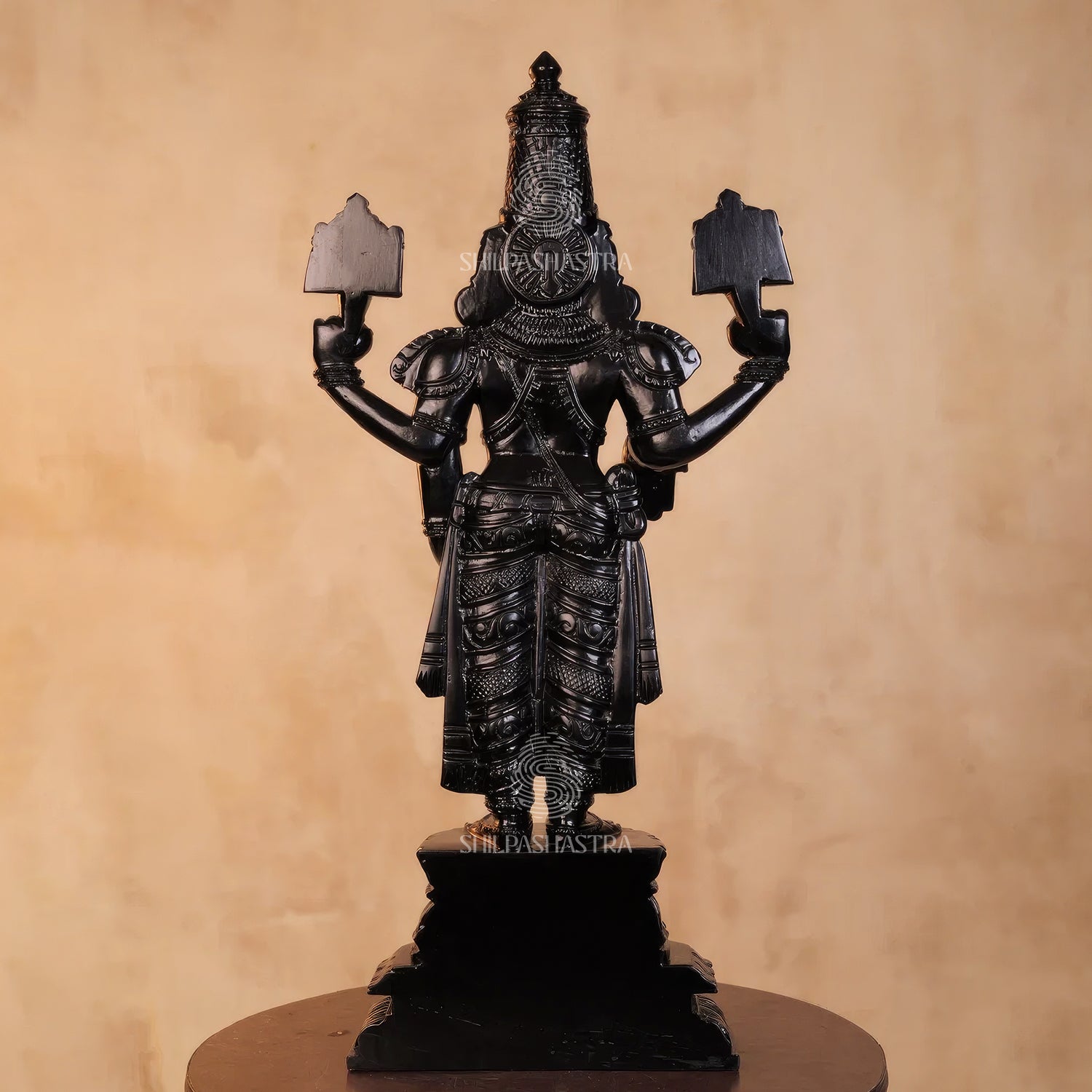 Kalyana Srinivasa Perumal Idol Black Finish – Traditional South Indian Art