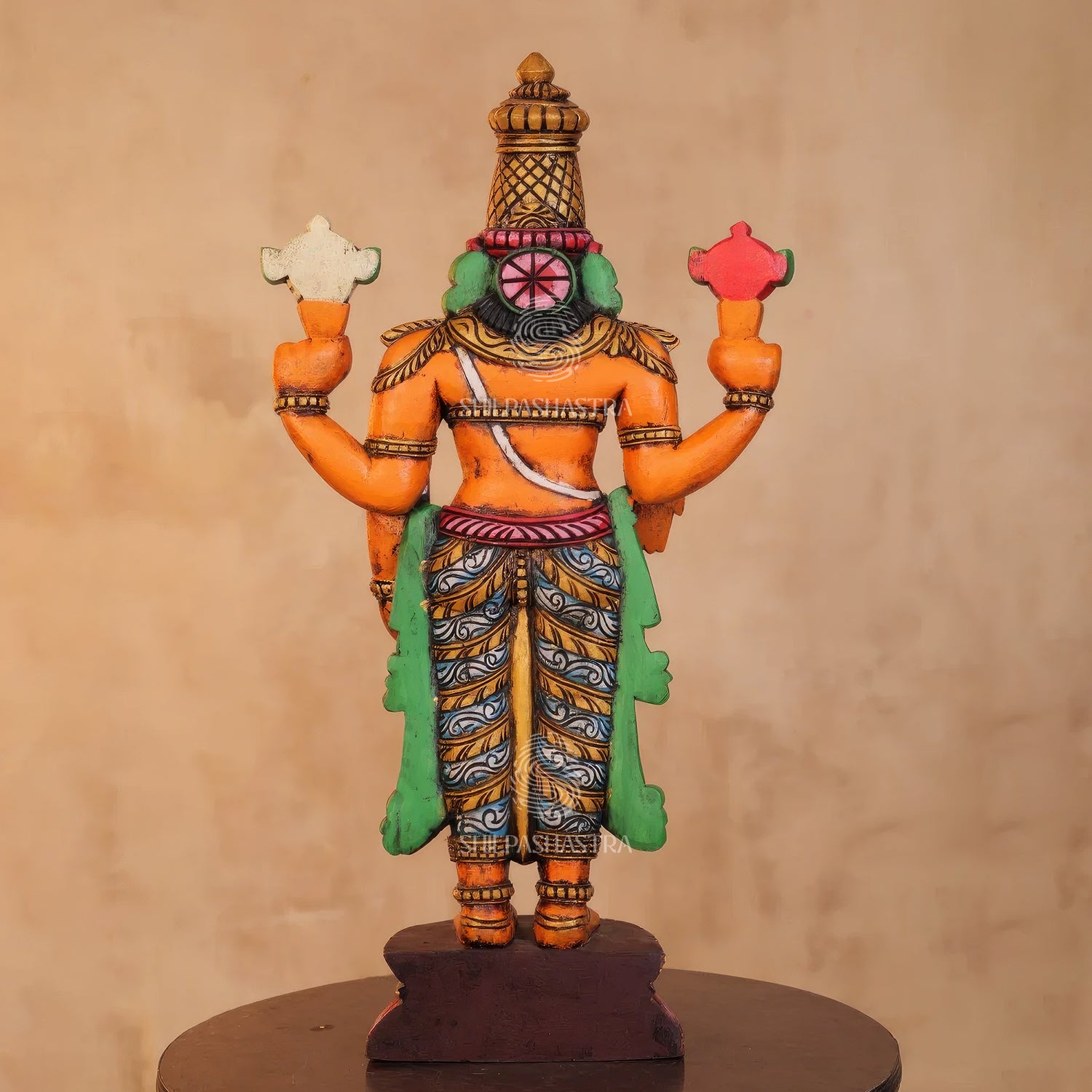 Kalyana Srinivasa Perumal Handcrafted Wooden Idol