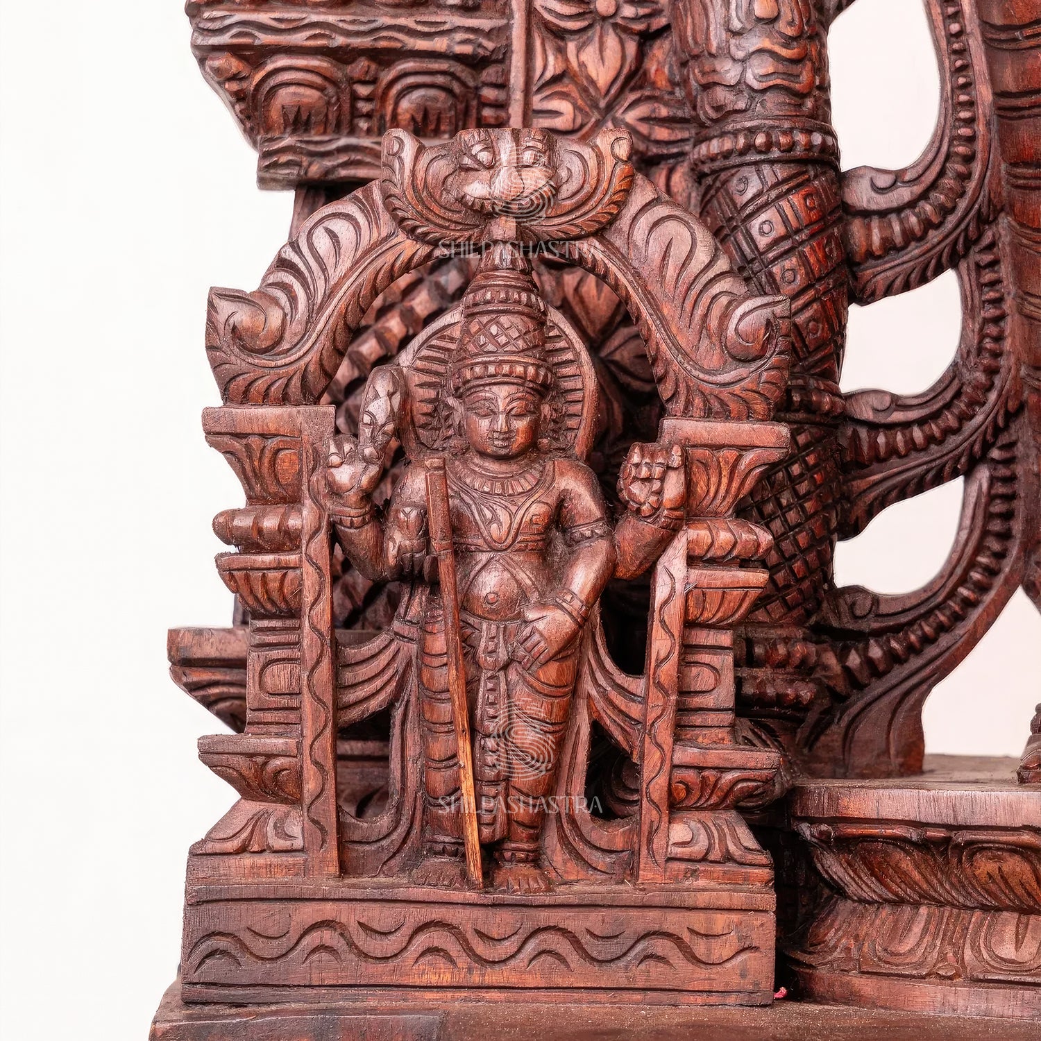 Thiruchendur Murugan | 4-Feet Handcrafted Wooden Idol | Shilpashastra