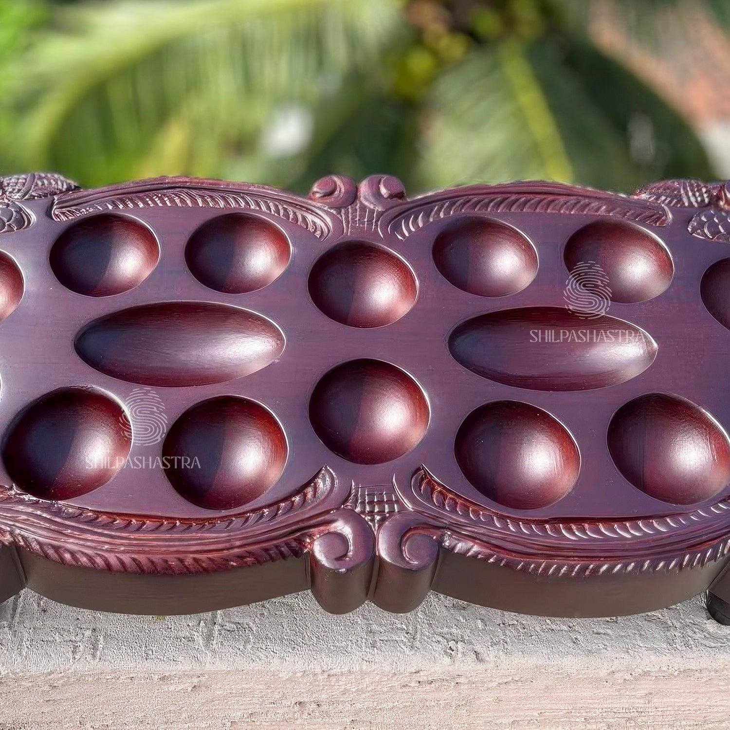 Parrot Pallanguzhi – Traditional Melamine Finish Heritage Game Board