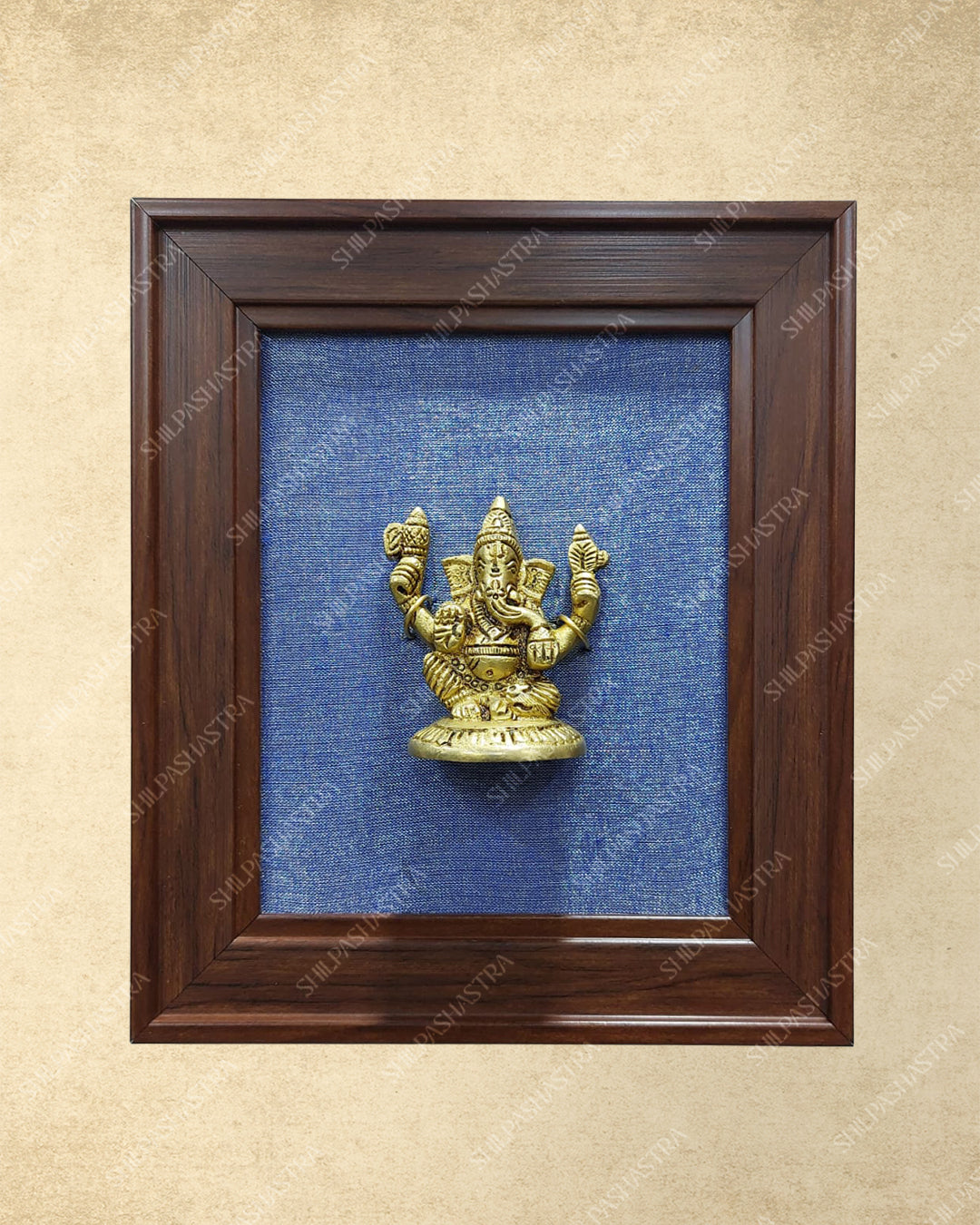 Brass Idol in Fibre Frame