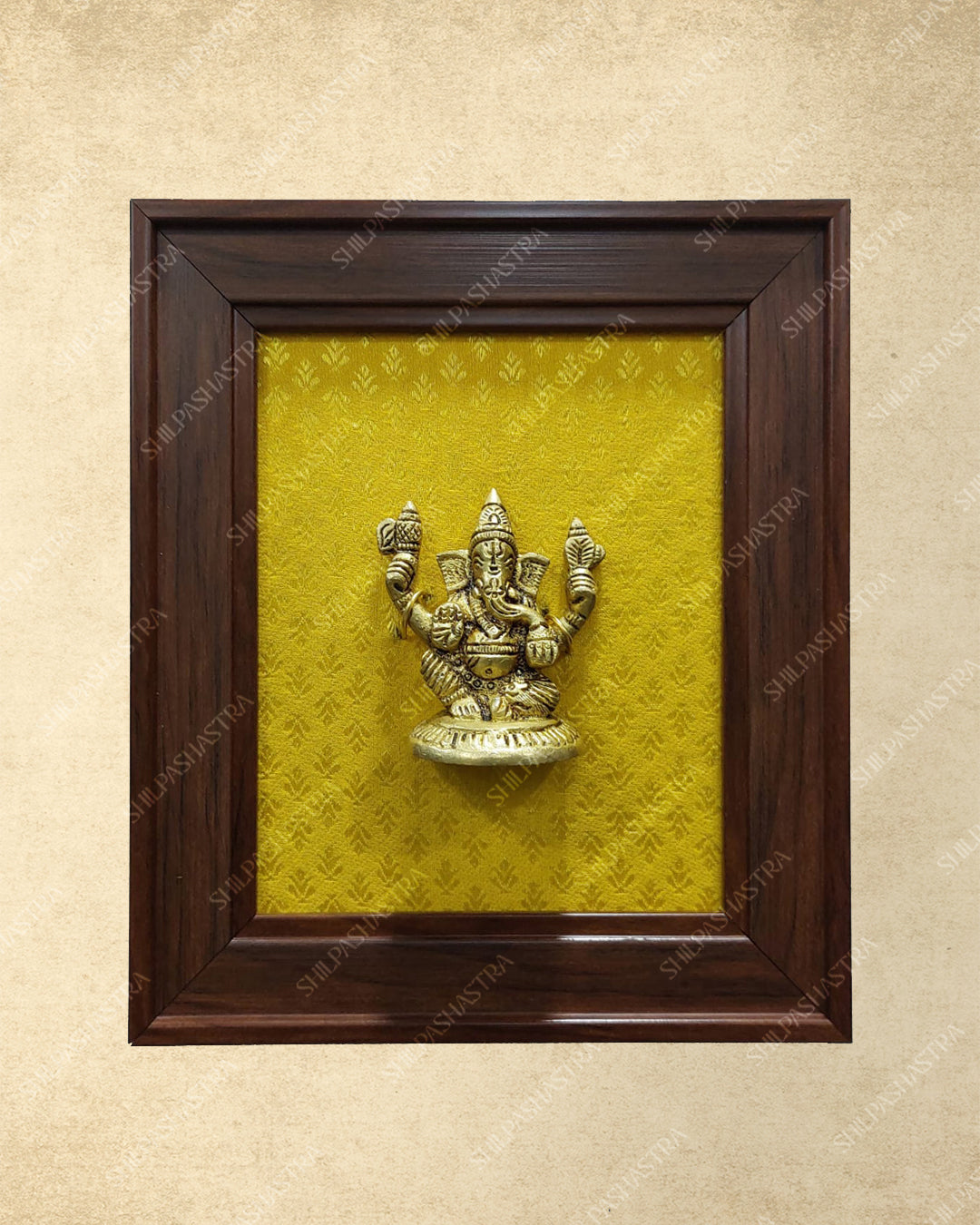 Brass Idol in Fibre Frame