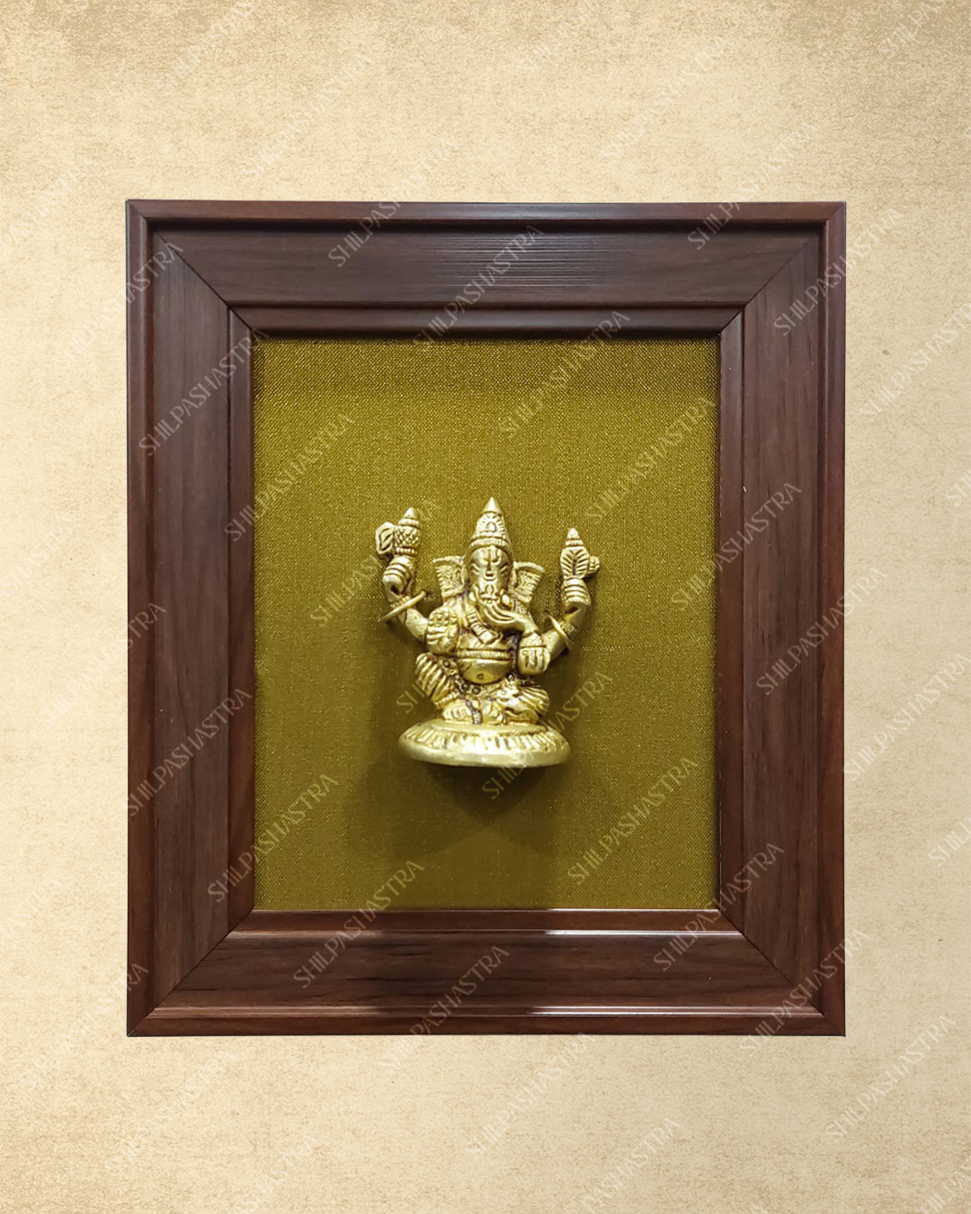 Brass Idol in Fibre Frame