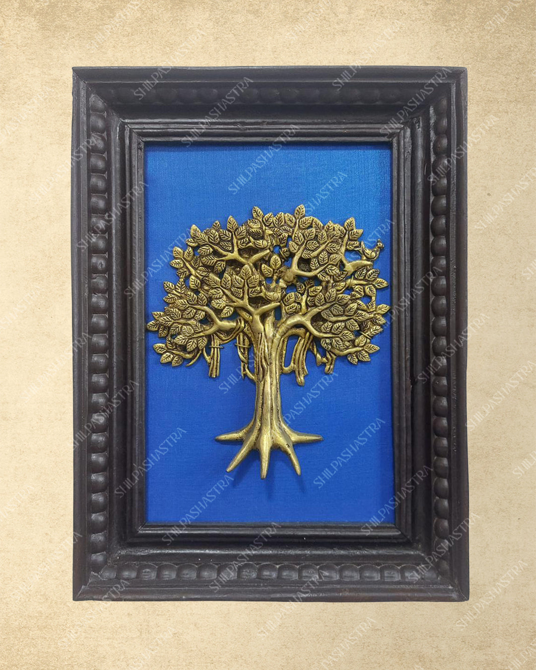 Brass Metal Vintage Frame | Handcrafted Manipuri Style Wall Decor
