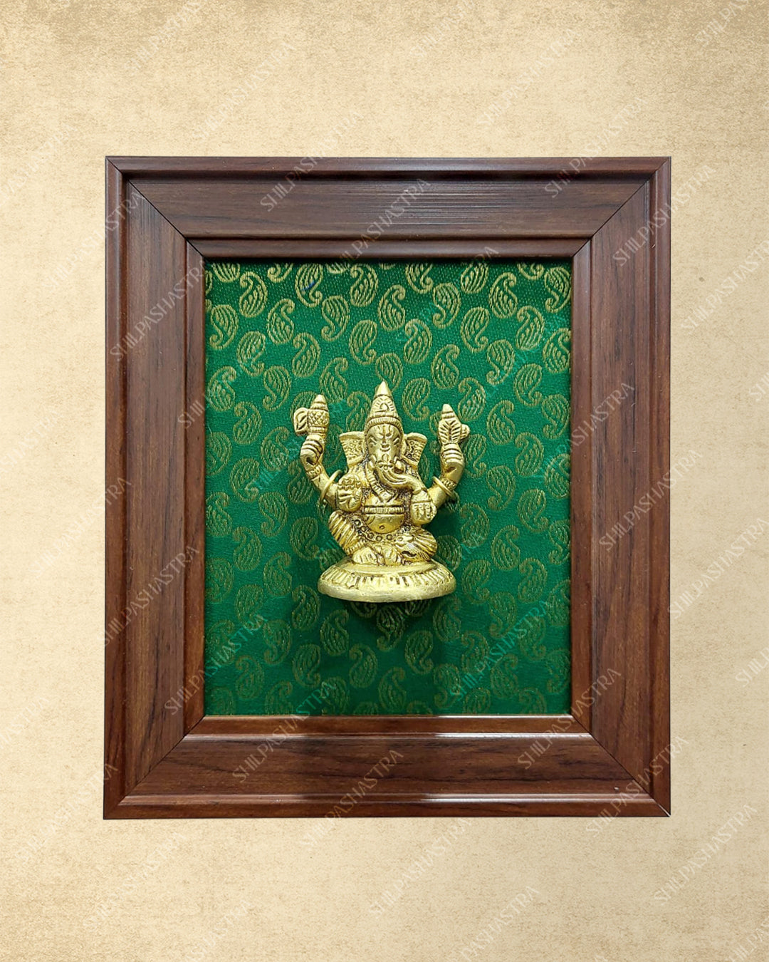 Brass Idol in Fibre Frame