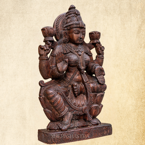 Magnificent Handcrafted Goddess Lakshmi Idol - 3 Feet