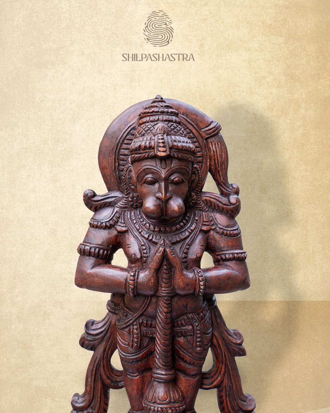 Lord Hanuman in Namaskara Mudra | Handcrafted
