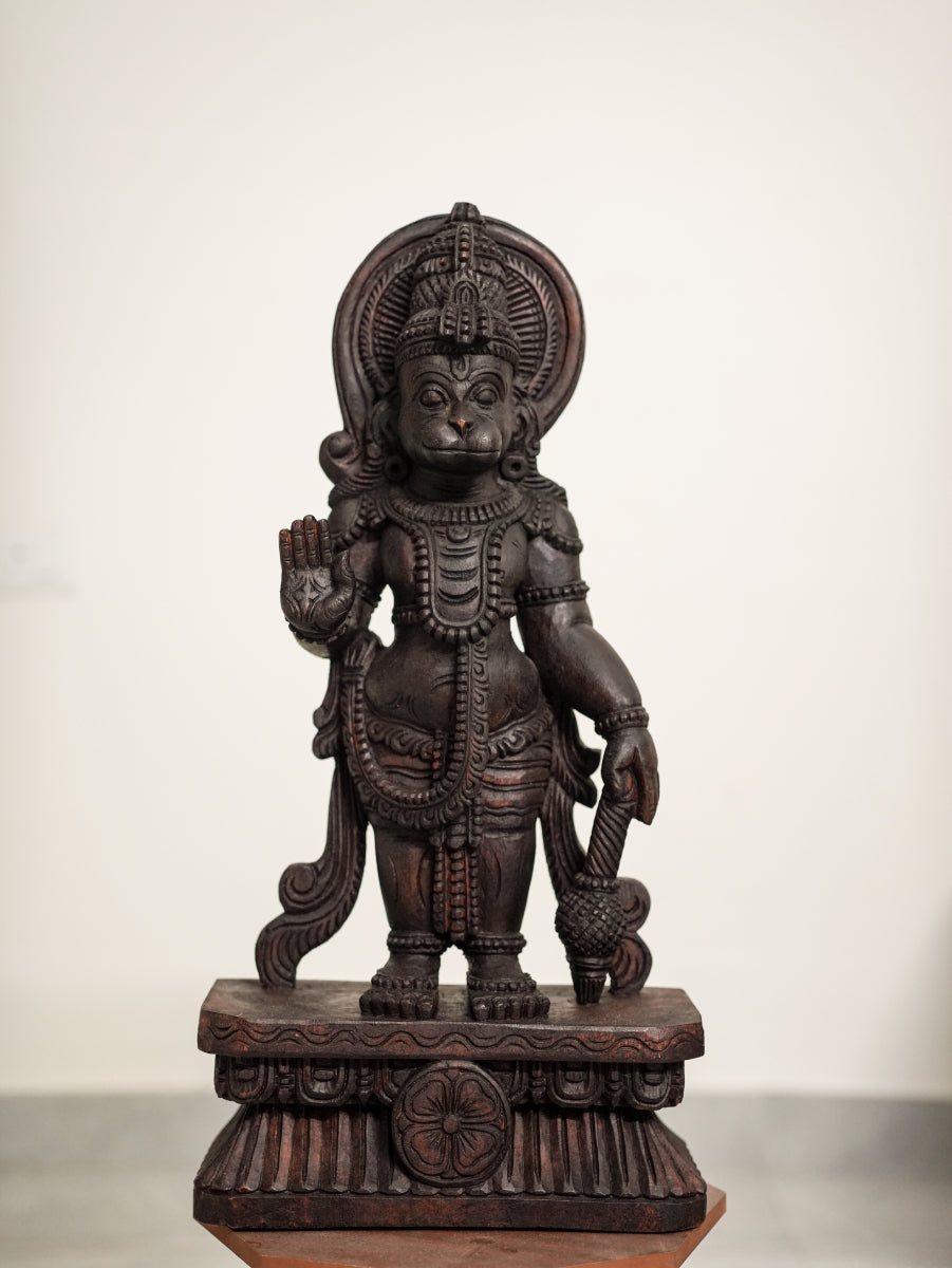 Lord Hanuman Idol - Handcrafted South Indian Art