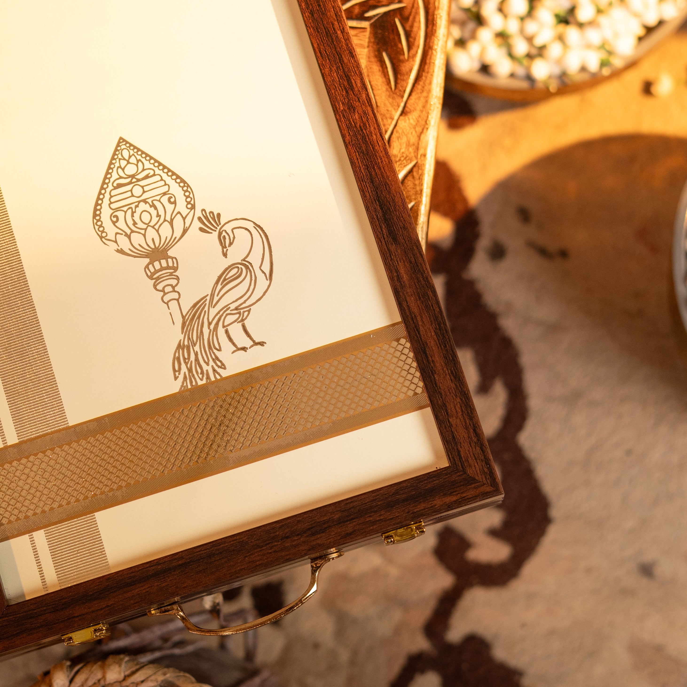 Veshti Box - Velum Mayilum Motif