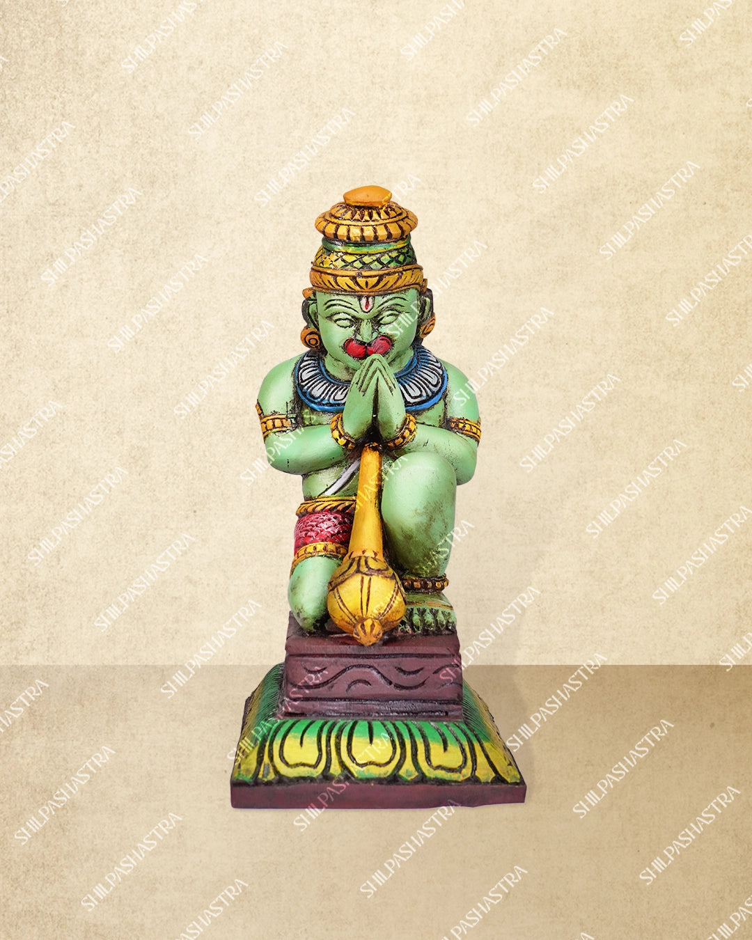 Sri Ramar, Seetha, Lakshmanan & Hanuman Handcrafted Wooden Set
