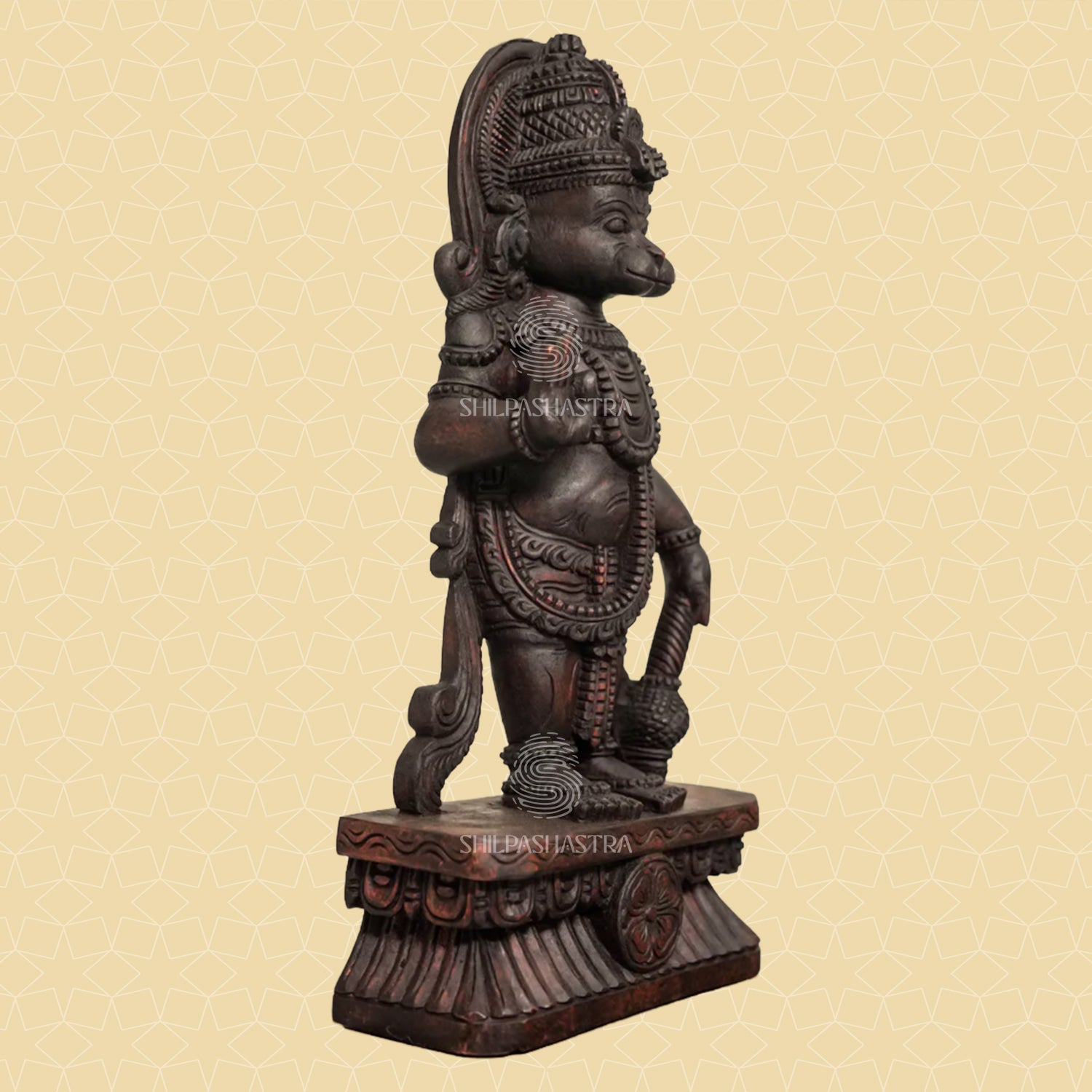 Lord Hanuman Idol - Handcrafted South Indian Art