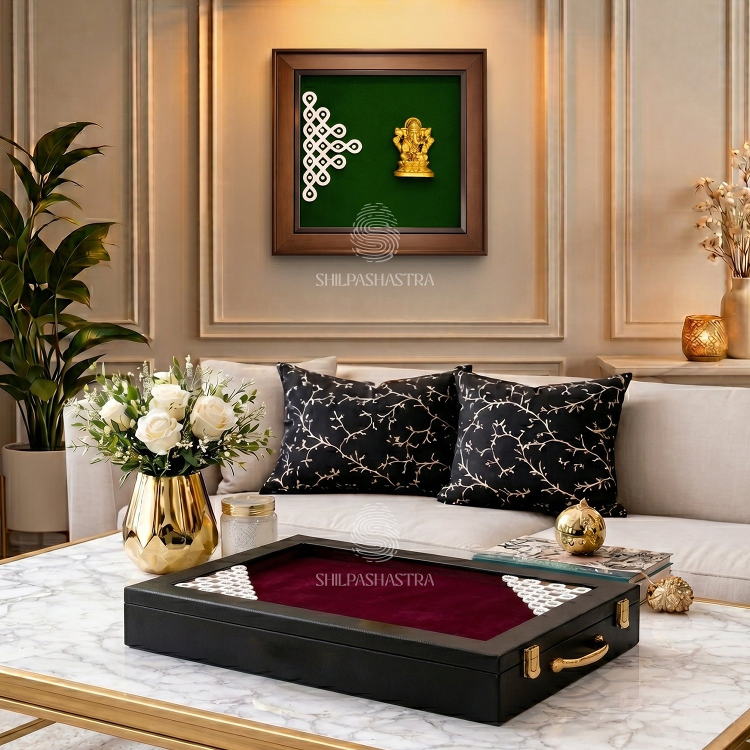 Heritage Saree Box & Ganesha Frame Combos – Traditional Gift Sets for Weddings & Home Décor