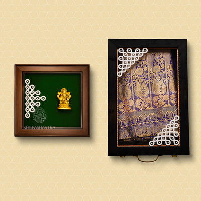 Heritage Saree Box & Ganesha Frame Combos – Traditional Gift Sets for Weddings & Home Décor