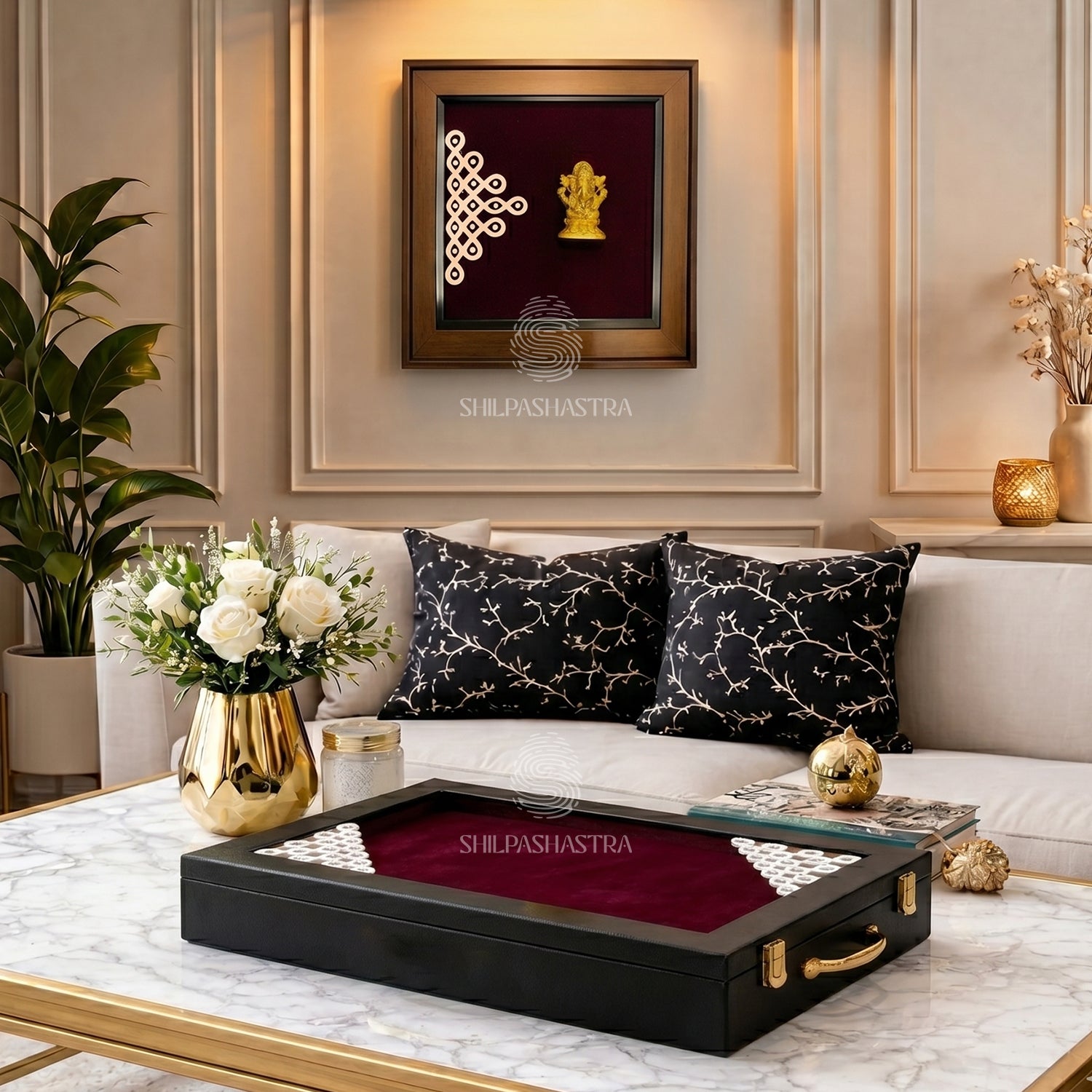 Heritage Saree Box & Ganesha Frame Combos – Traditional Gift Sets for Weddings & Home Décor