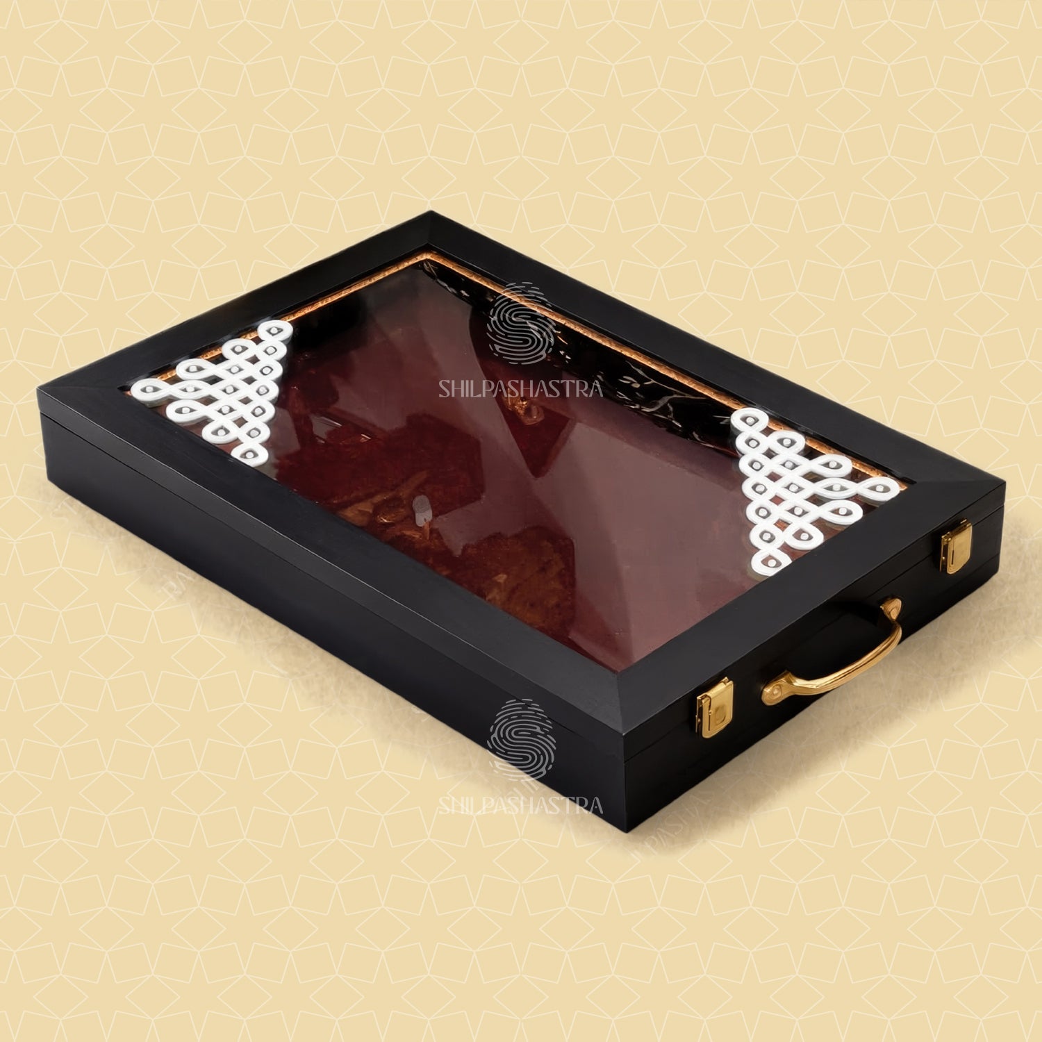 Premium Teakwood Brass Idol Heritage Frame