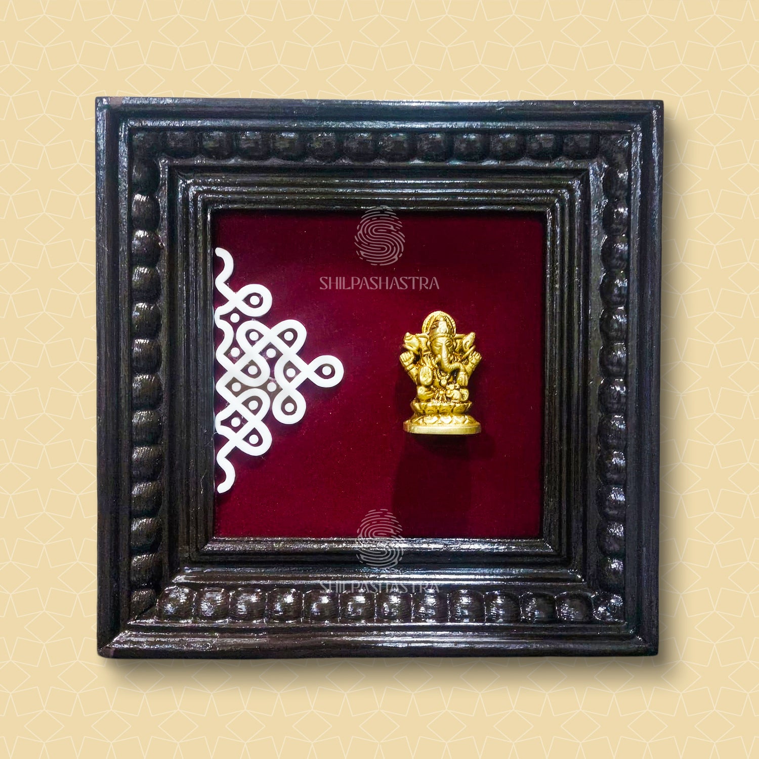 Premium Teakwood Brass Idol Heritage Frame