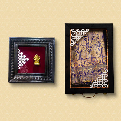Premium Teakwood Brass Idol Heritage Frame