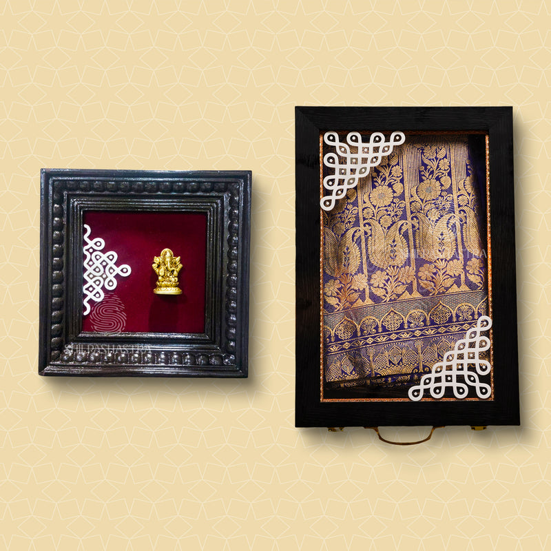 Premium Teakwood Brass Idol Heritage Frame