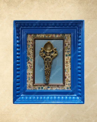 Brass Metal Heritage Frame – Manipuri Style with Vembu Wood