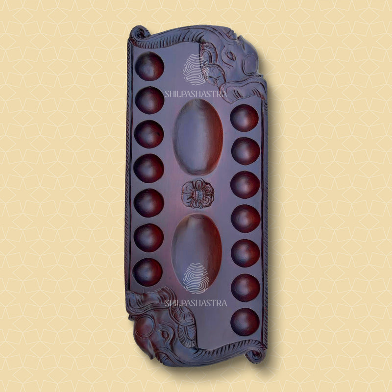 Elephant Pallanguzhi – Traditional Melamine Finish Heritage Game Board
