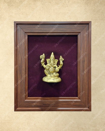 Brass Idol in Fibre Frame