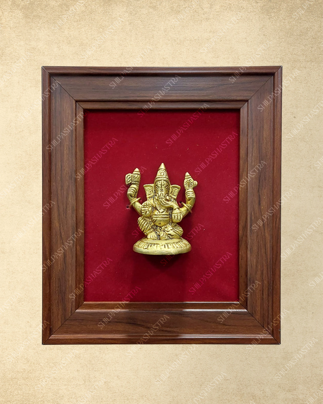 Brass Idol in Fibre Frame