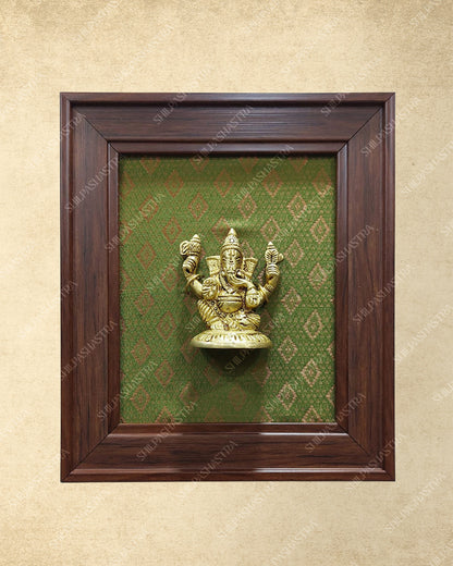 Brass Idol in Fibre Frame