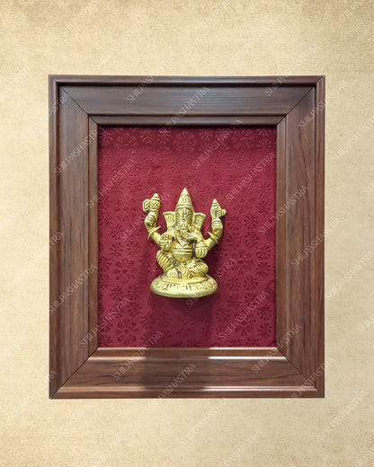 Brass Idol in Fibre Frame