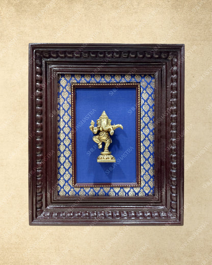 Brass Metal Heritage Frame – Manipuri Style with Vembu Wood