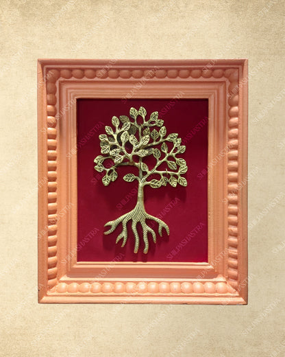 Brass Metal Heritage Frame – Manipuri Style with Vembu Wood