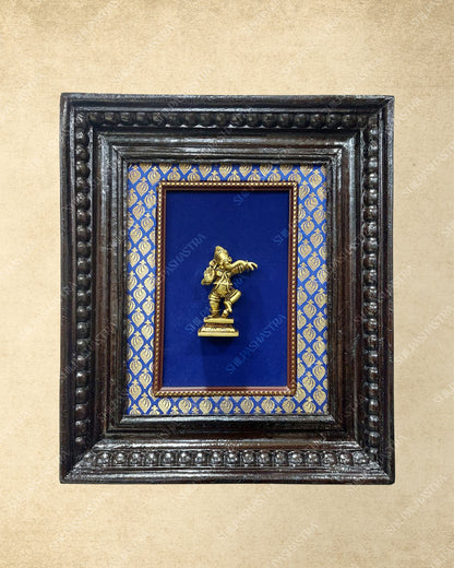 Brass Metal Heritage Frame – Manipuri Style with Vembu Wood