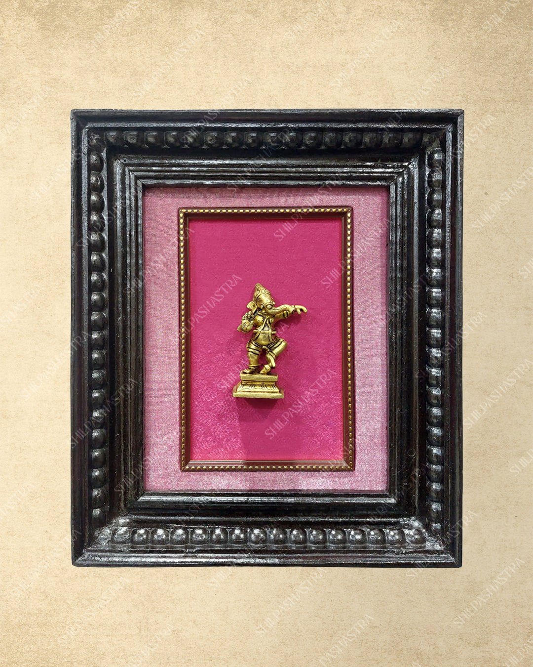 Brass Metal Heritage Frame – Manipuri Style with Vembu Wood