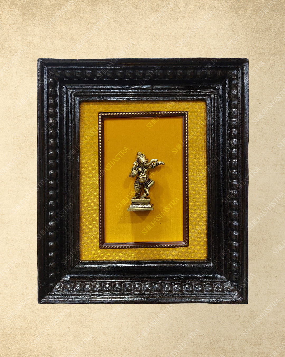 Brass Metal Heritage Frame – Manipuri Style with Vembu Wood