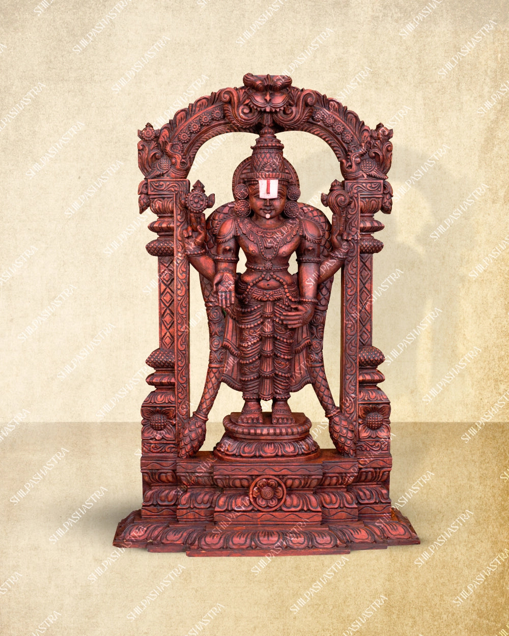 Kalyana Balaji Handcrafted Wooden Perumal Idol