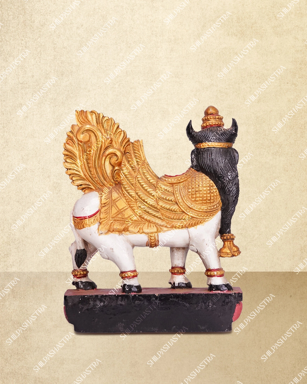 Kamadhenu Handcrafted Wooden Idol