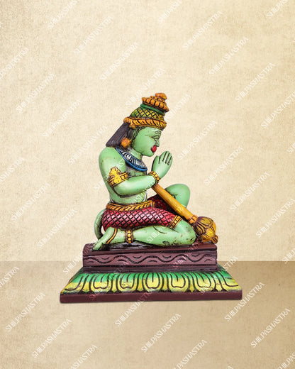 Sri Ramar, Seetha, Lakshmanan & Hanuman Handcrafted Wooden Set