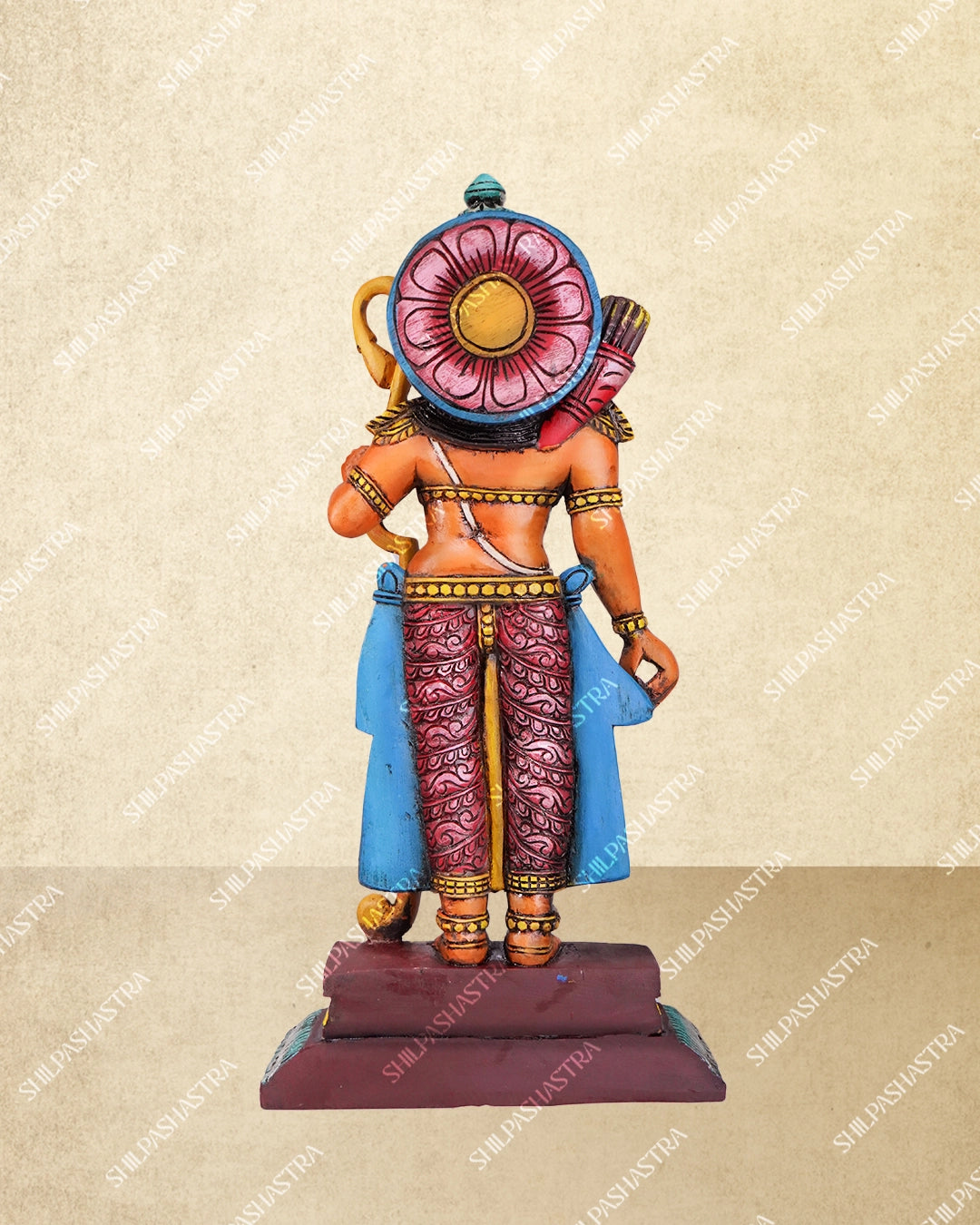 Sri Ramar, Seetha, Lakshmanan & Hanuman Handcrafted Wooden Set