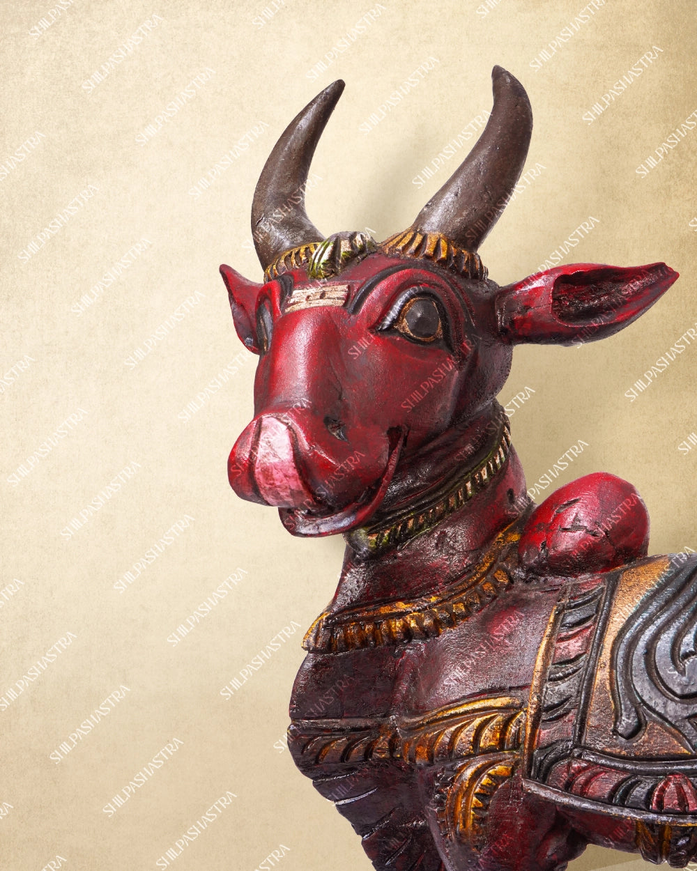 Rishabham Handcrafted Wooden Idol