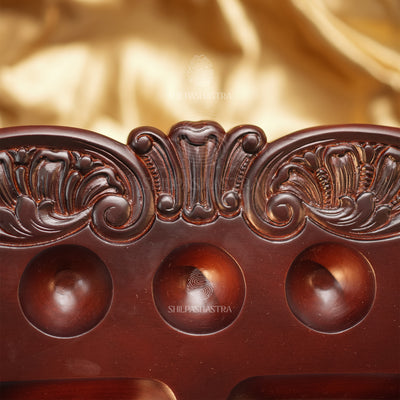 Raja Pallanguzhi – Handcrafted Premium Mahogany Traditional Game Board