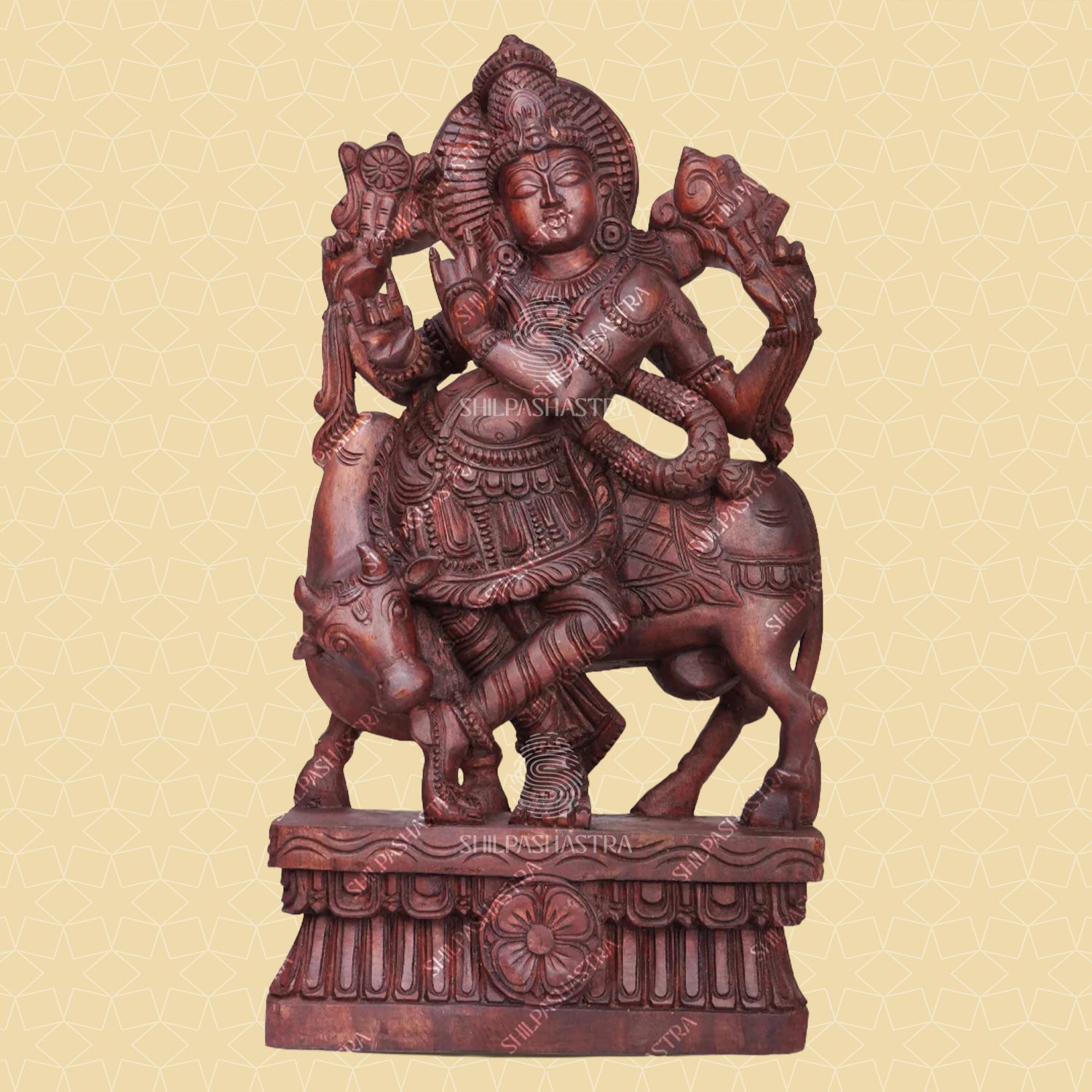 Venugopalan Handcrafted Wooden Idol
