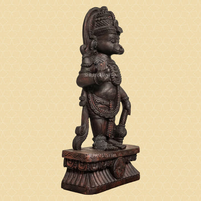 Lord Hanuman Idol - Handcrafted South Indian Art