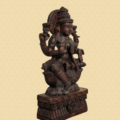 Magnificent Handcrafted Goddess Lakshmi Idol -  3 Feet