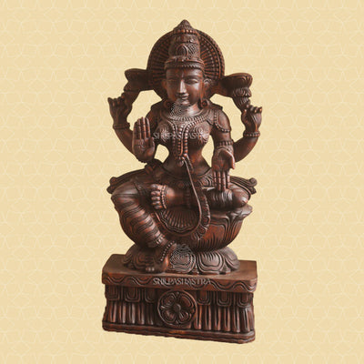 Magnificent Handcrafted Goddess Lakshmi Idol -  3 Feet