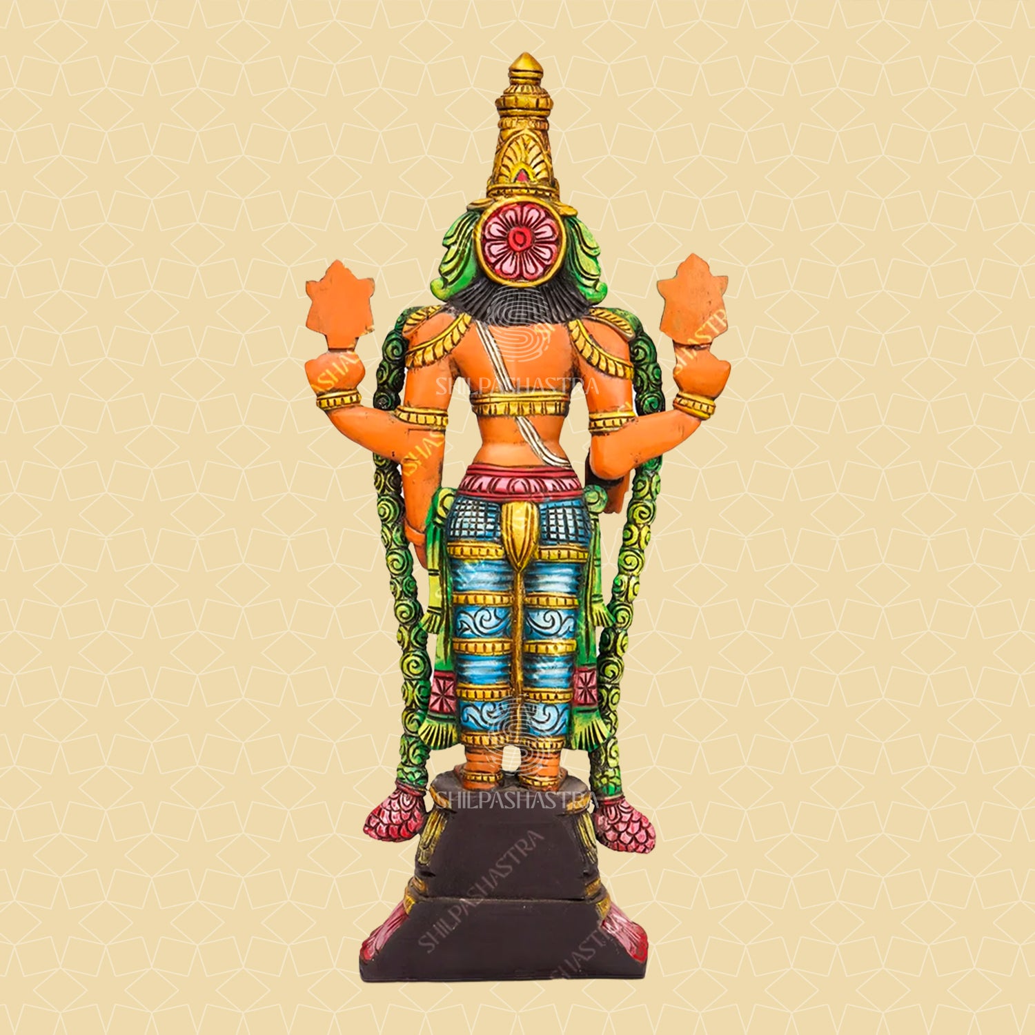Kalyana Srinivasa Perumal Handcrafted Wooden Idol