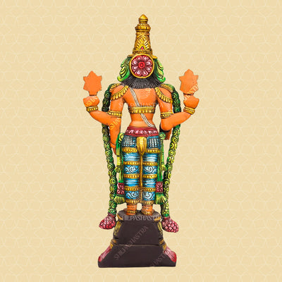 Kalyana Srinivasa Perumal Handcrafted Wooden Idol