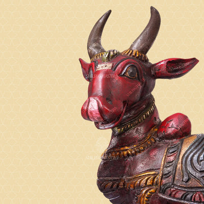 Rishabham Handcrafted Wooden Idol