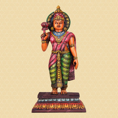 Sri Ramar, Seetha, Lakshmanan & Hanuman Handcrafted Wooden Set