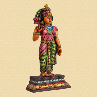 Sri Ramar, Seetha, Lakshmanan & Hanuman Handcrafted Wooden Set