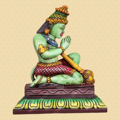 Sri Ramar, Seetha, Lakshmanan & Hanuman Handcrafted Wooden Set