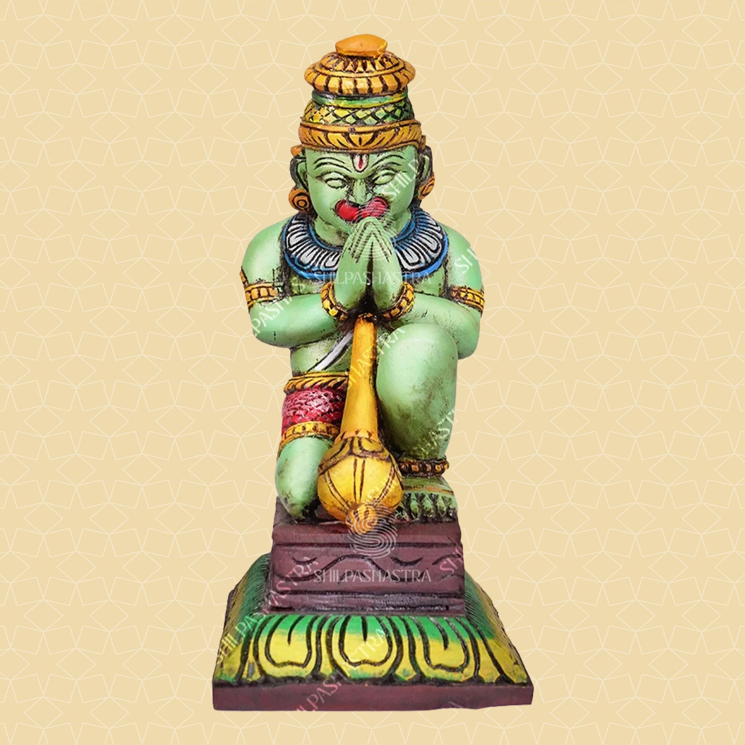 Sri Ramar, Seetha, Lakshmanan & Hanuman Handcrafted Wooden Set